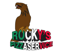 Rocky's Pizzaservice logo.